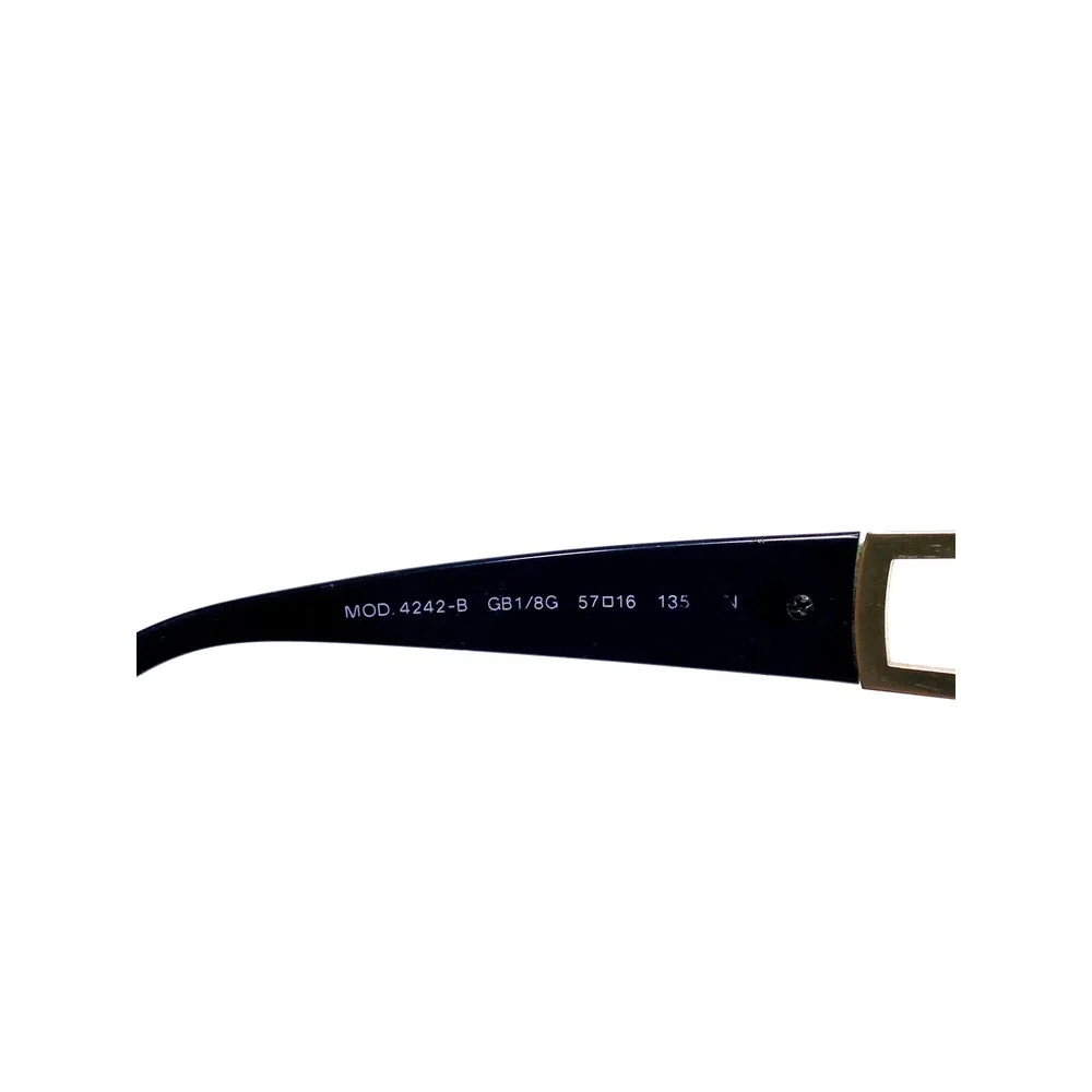 Versace MOD 4242-B Black Gold Medusa Crystal Square Eyeglasses 57-16-135
