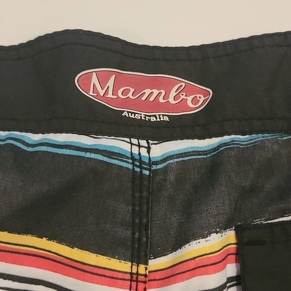 𝅺3/$20 Mambo Australia Striped Board Shorts