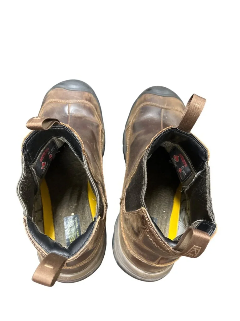 keen warm mens brown leather waterproof thermal ankle boos sz 8.5 SKU 10-794