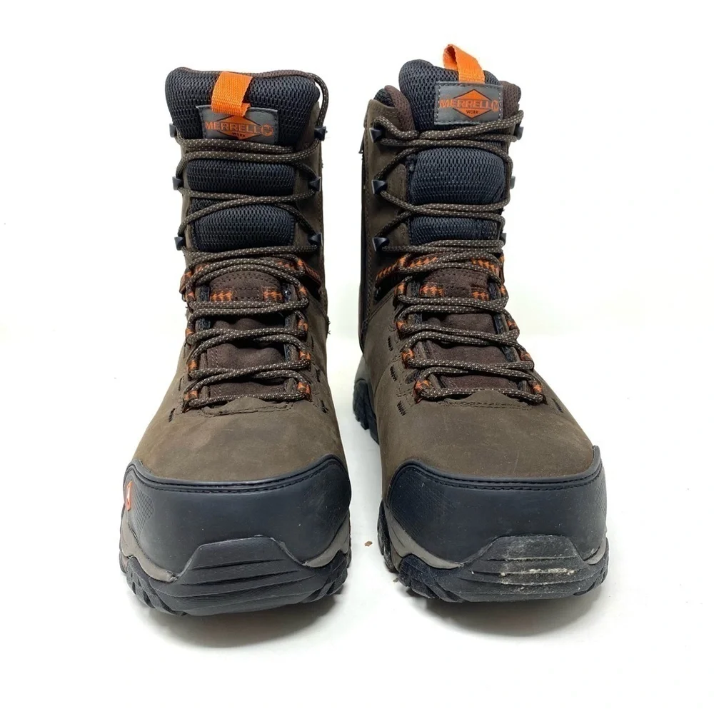 Merrell Men's J45315 Phaserboud Composite Toe Waterproof Safety Side Zip Boots