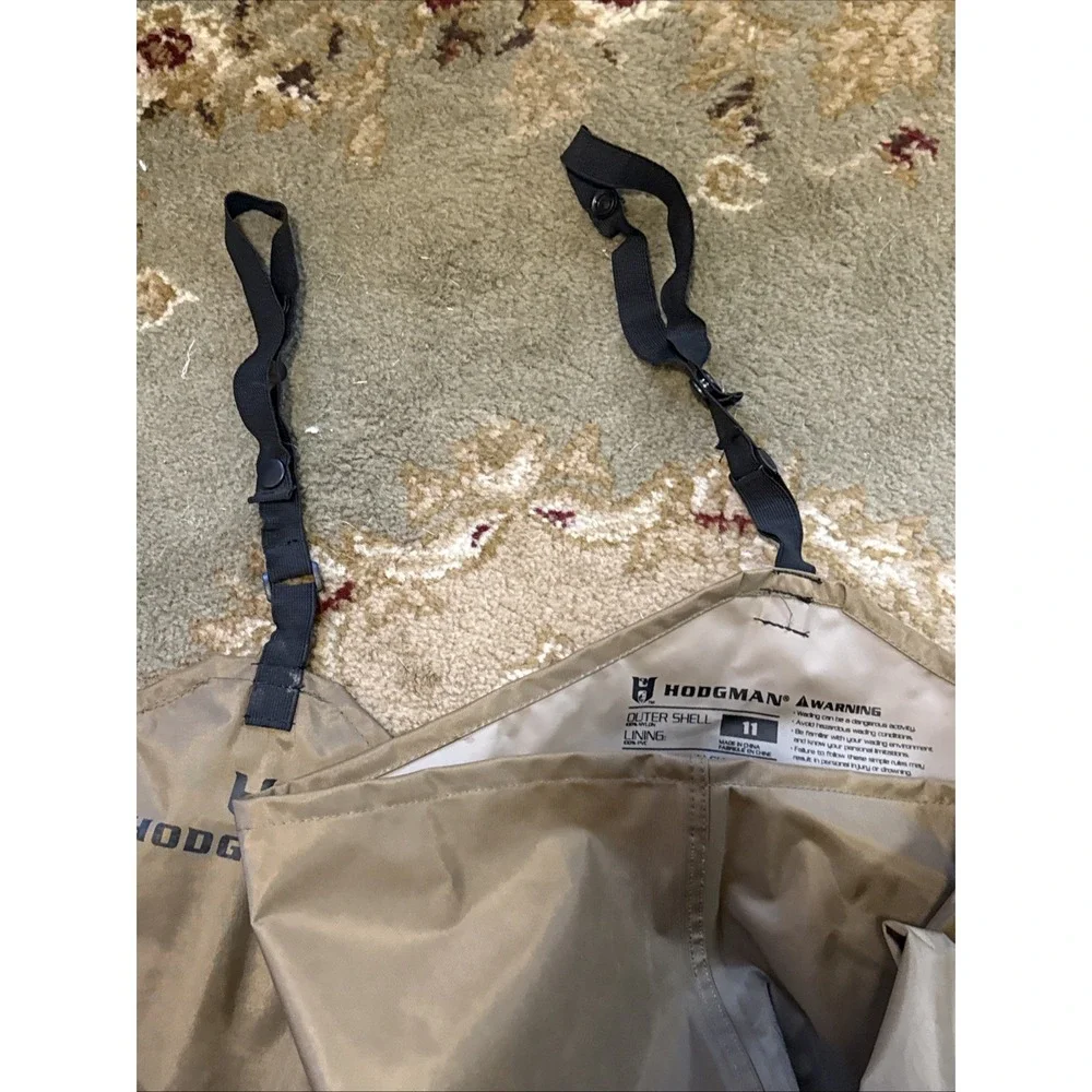 Hodgman Hip Waders Size Mens 11 PVC Nylon Fishing Hunting Waterproof. EUC