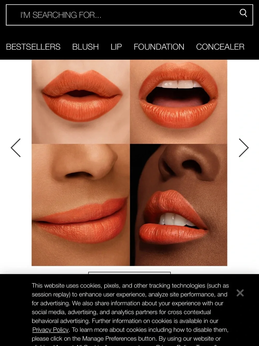 NARS satin lipstick