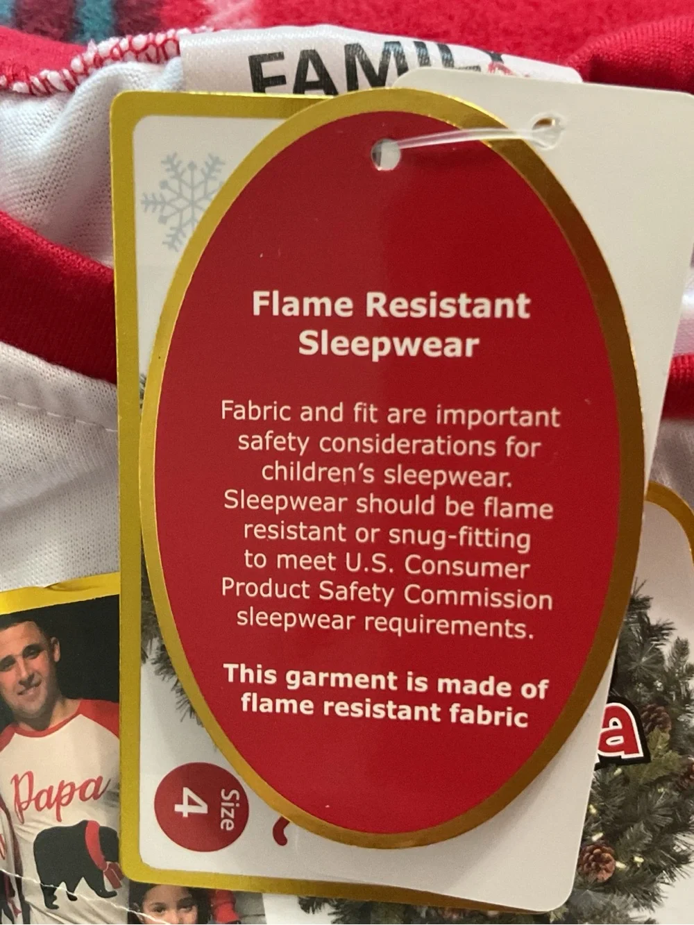 Family jammies brand red