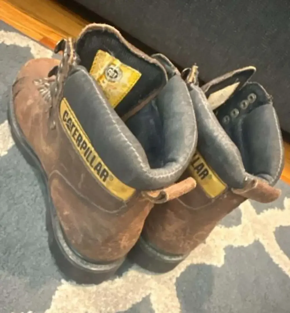 Caterpillar brown leather