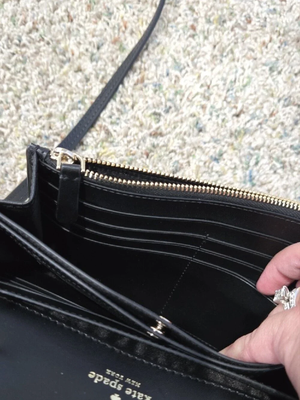 kate spade sleek black