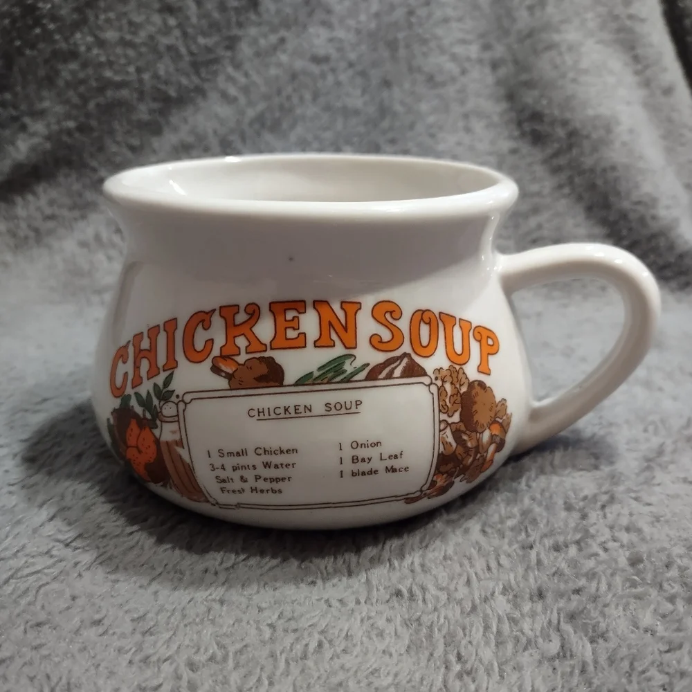 Vintage 1970s Chicken Soup Mug