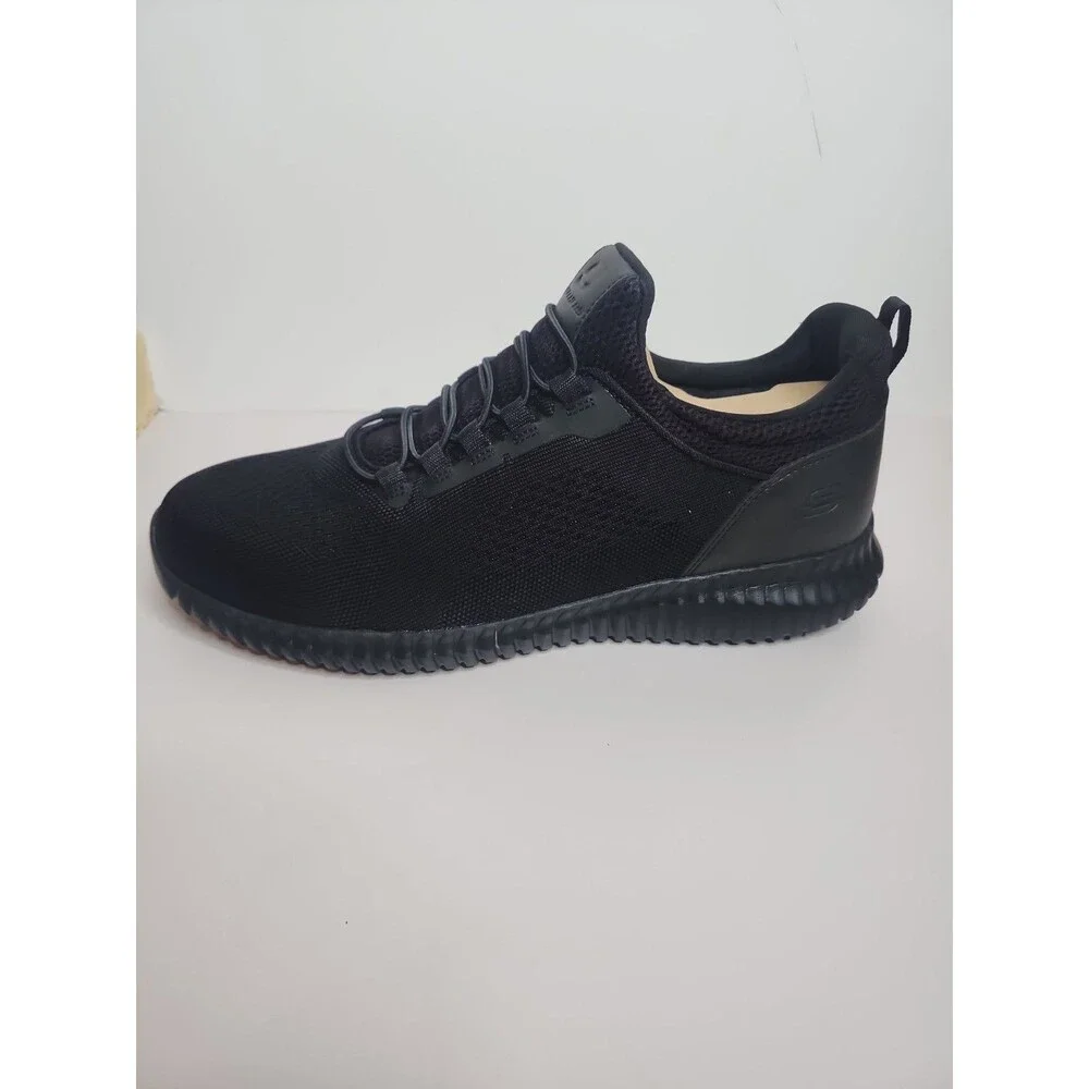 Skechers Work Cessnock 77188W Black Mens 12 Wide Black Slip Resistant Shoes NWT