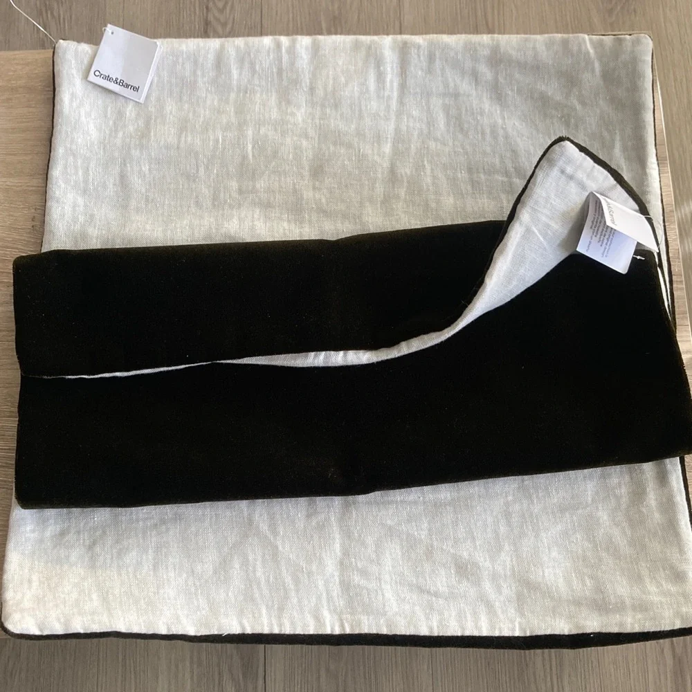Crate&Barrel linen pillow