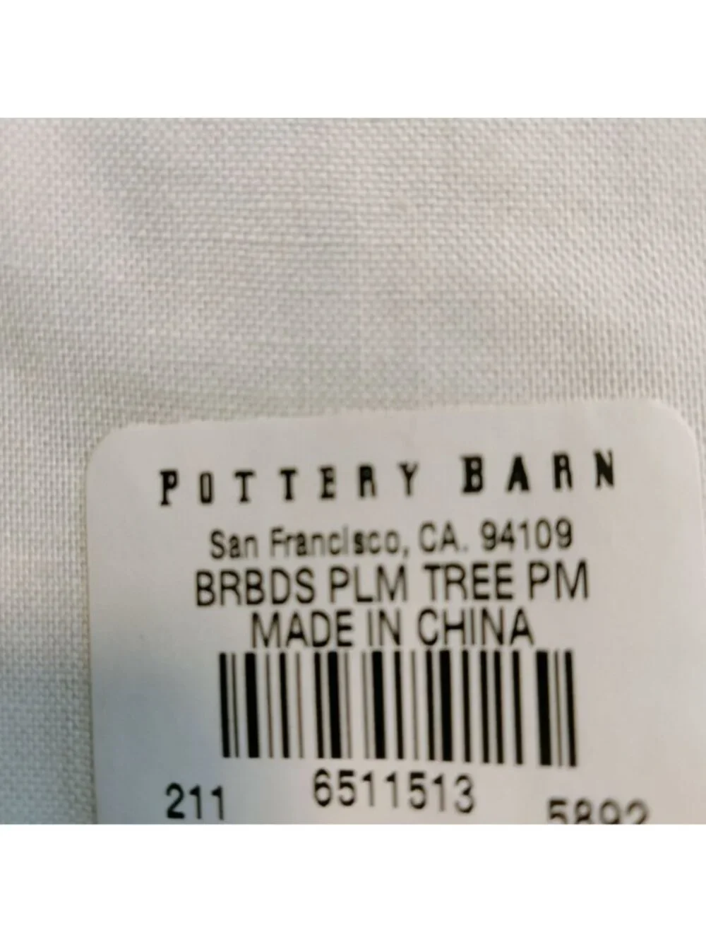 Pottery Barn set rectangular