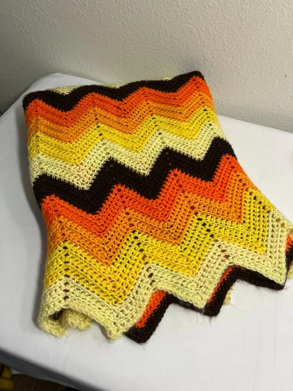 Vintage crochet afghan