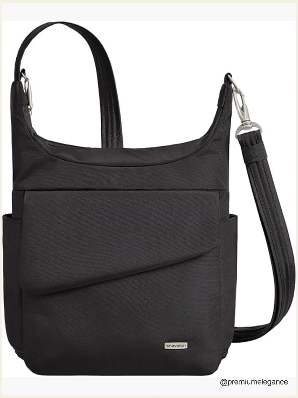 Anti-Theft Messenger Bag with RFID Blocking & Locking Zippers