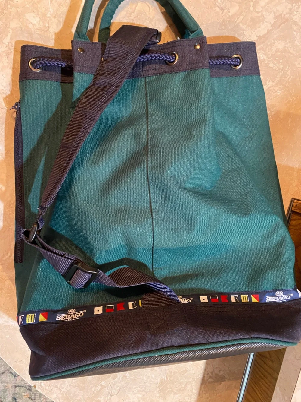 Sebago drawstring backpack