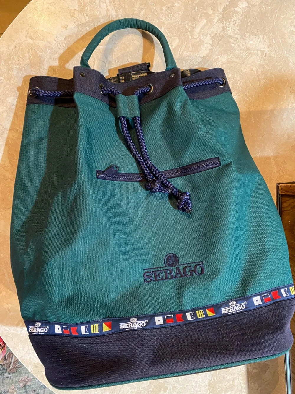 Sebago drawstring backpack