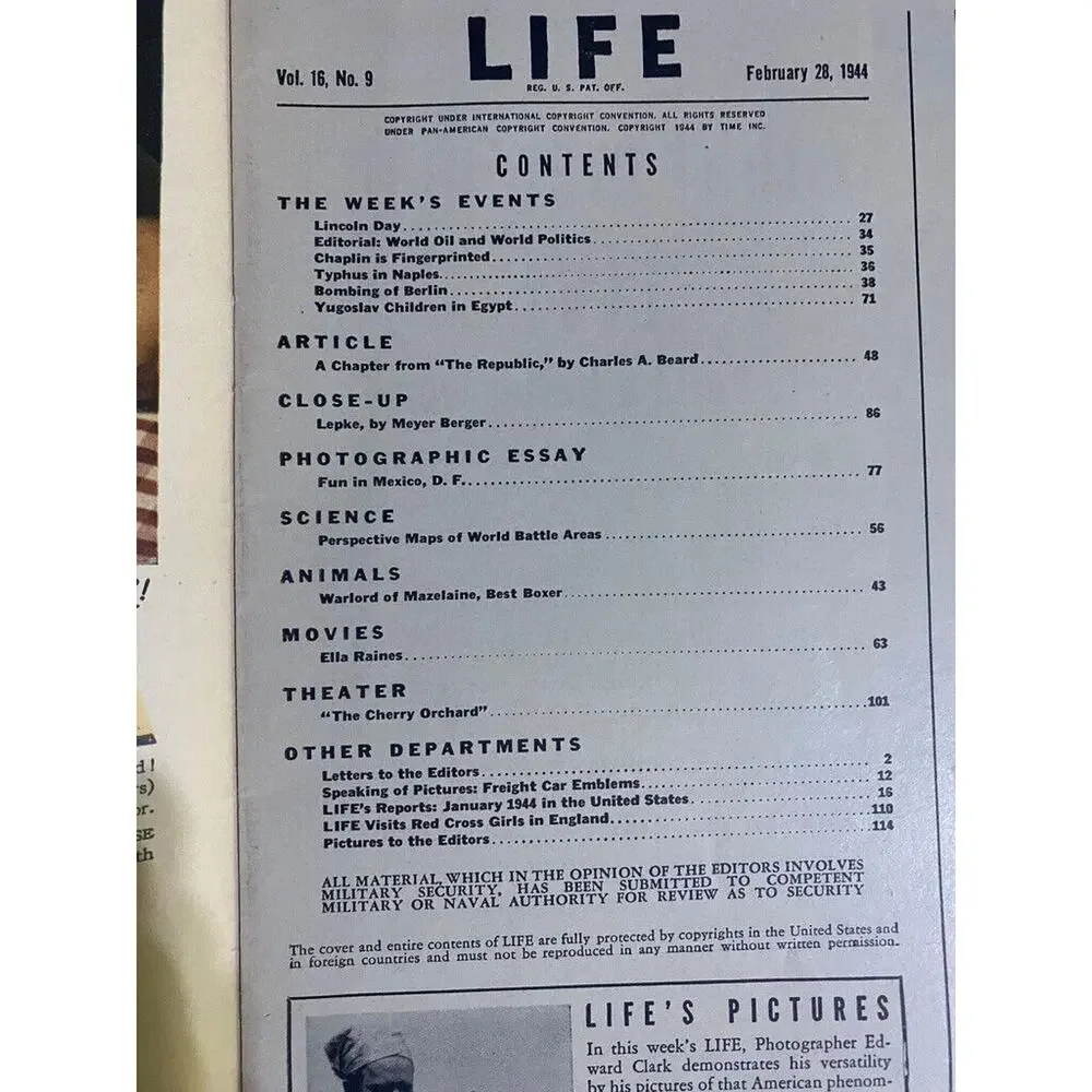 LIFE magazine february