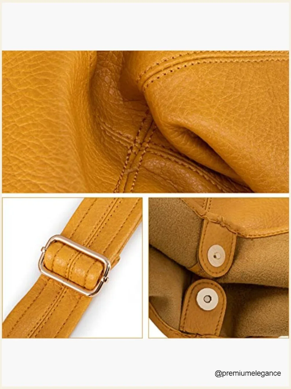 Ultra Soft Slouchy Hobo Bag with Cosmetic Pouch, Adjustable Strap