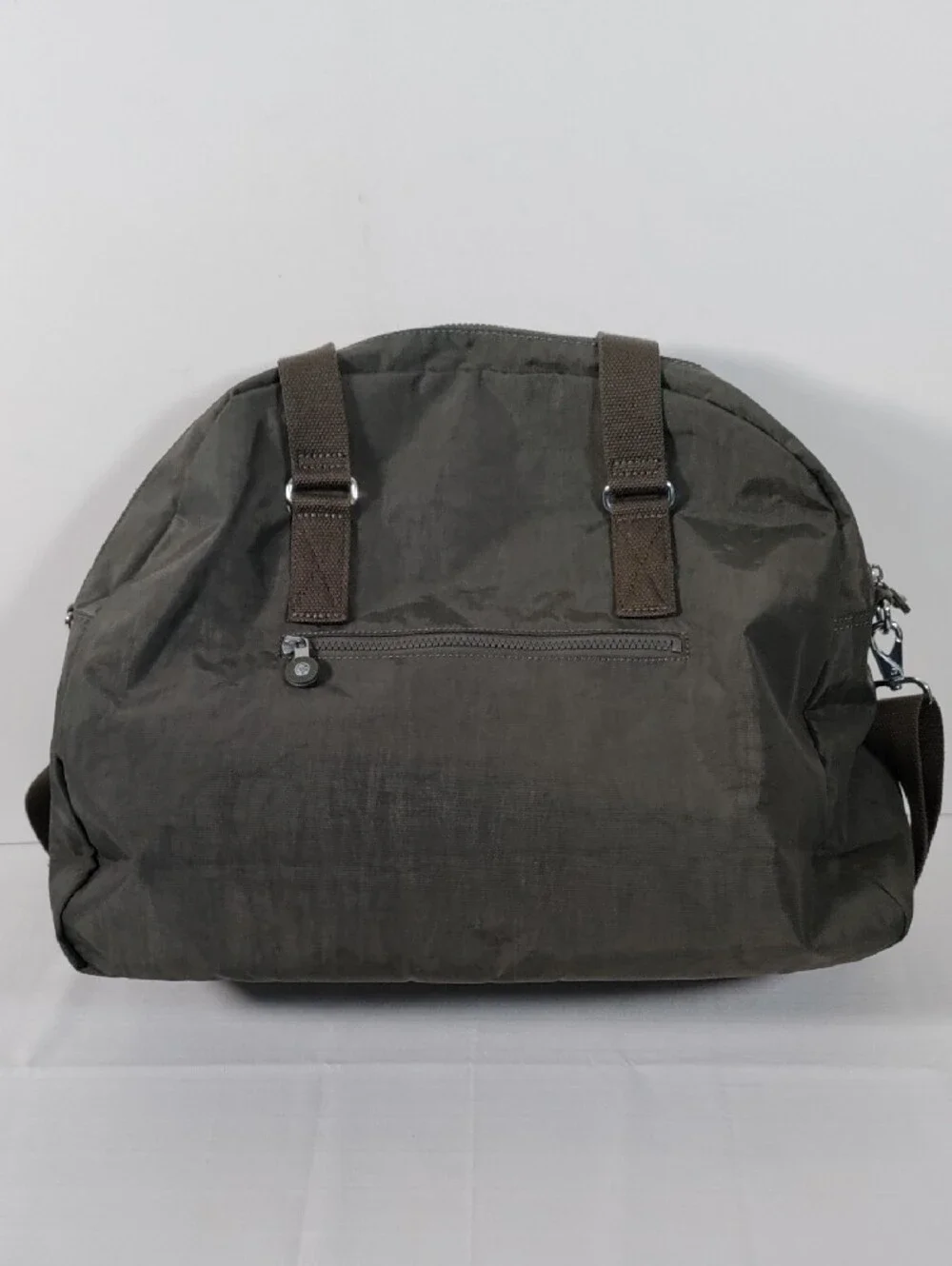 I400 Kipling green Eugina XL Weekender Duffle Bag