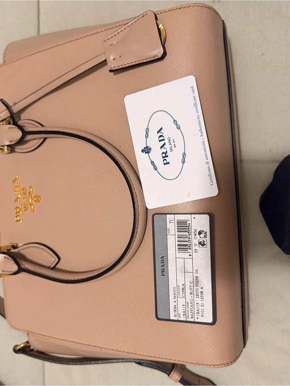 Prada saffiano leather