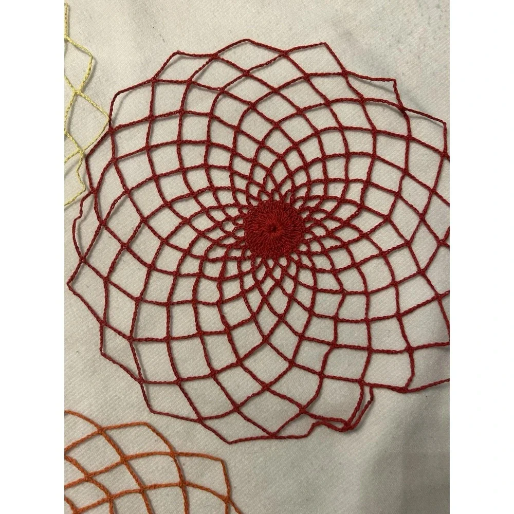 Vintage Hand Crochet Round Doilies 4 Pieces