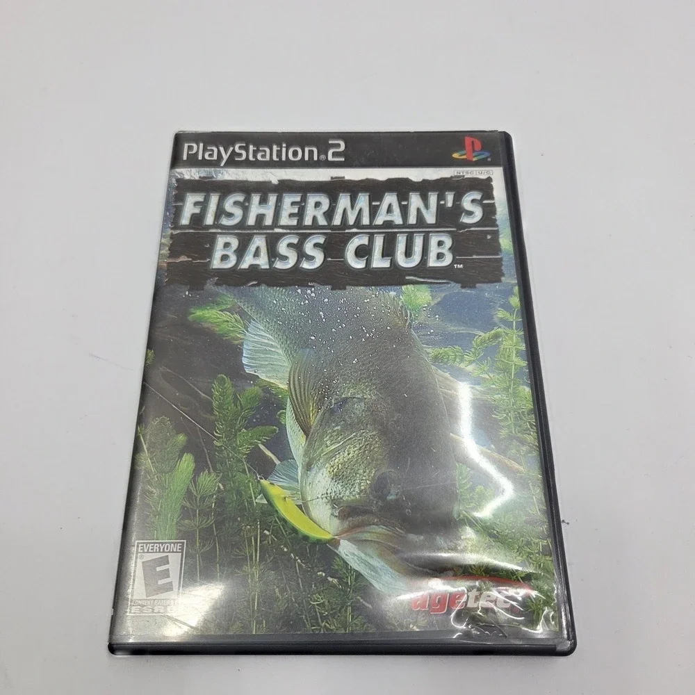 Fishermans Bass Club‎ Sony PlayStation 2 PS2 Blue Bottom Disc CIB Complete