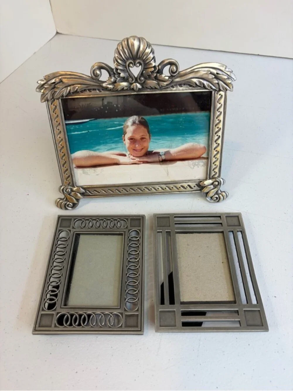 Vintage silver tone