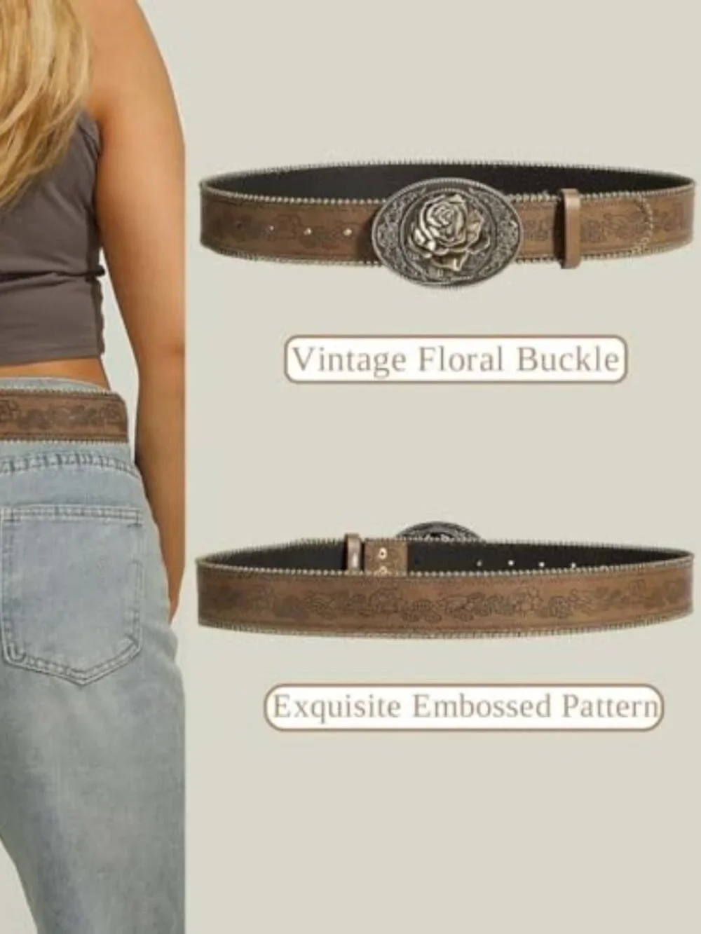 Branded brown western