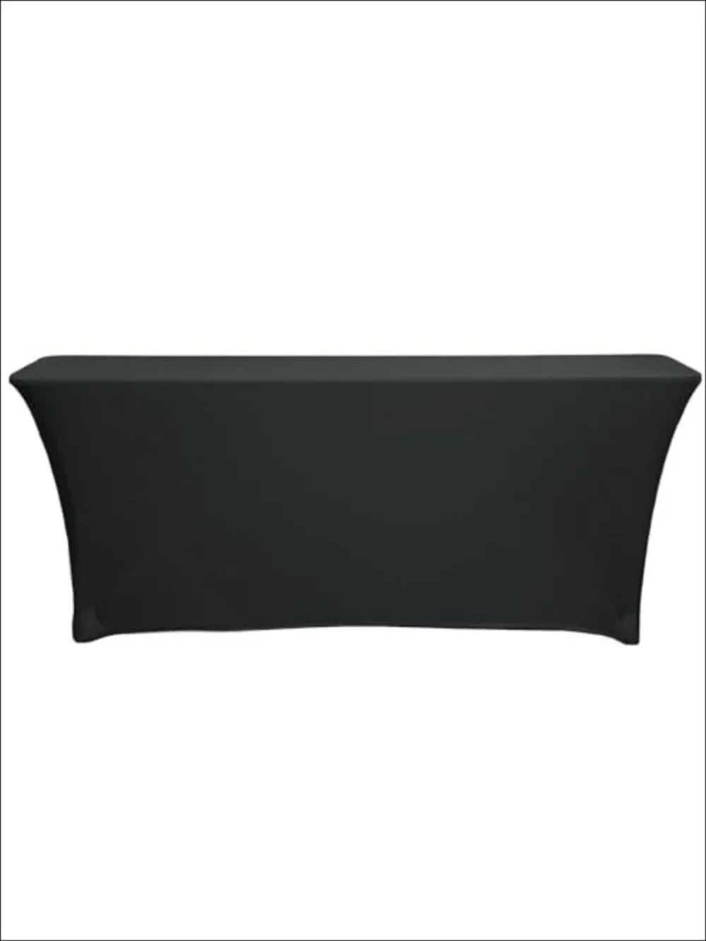 Spandex 6 Ft x 18 In Rectangular Training Tablecloth Open Back Stretch Cover