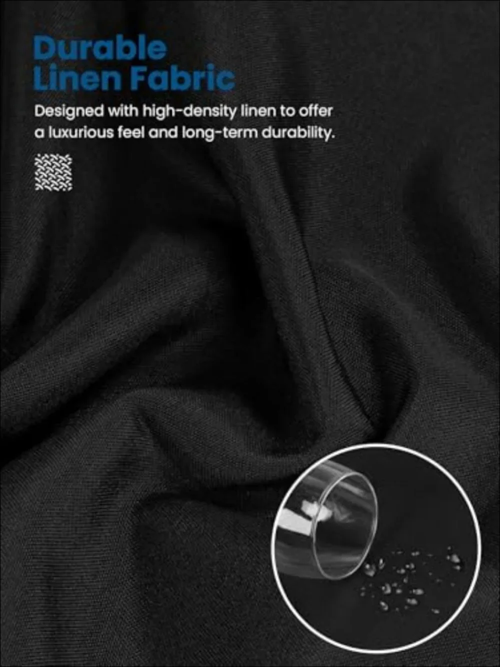 Fitted Tablecloth 2 Pack 6FT Rectangular 100% Polyester Stain Resistant