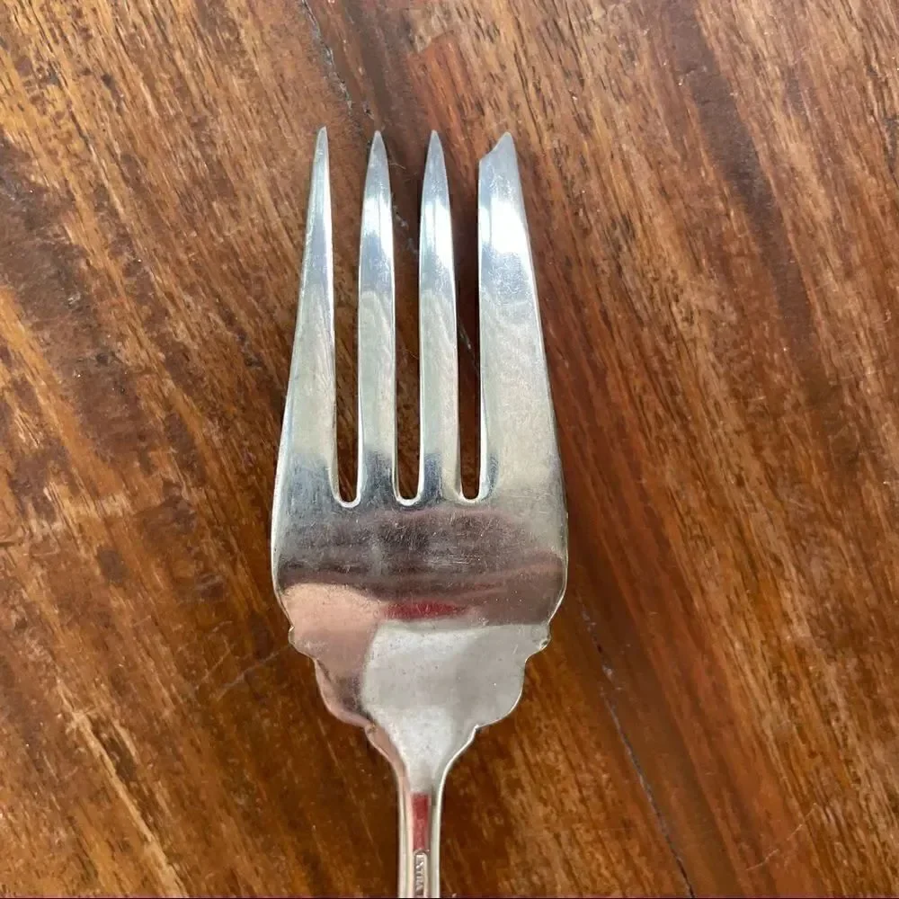 Silverplate Vintage “Extra Plate” Cold Meat Fork