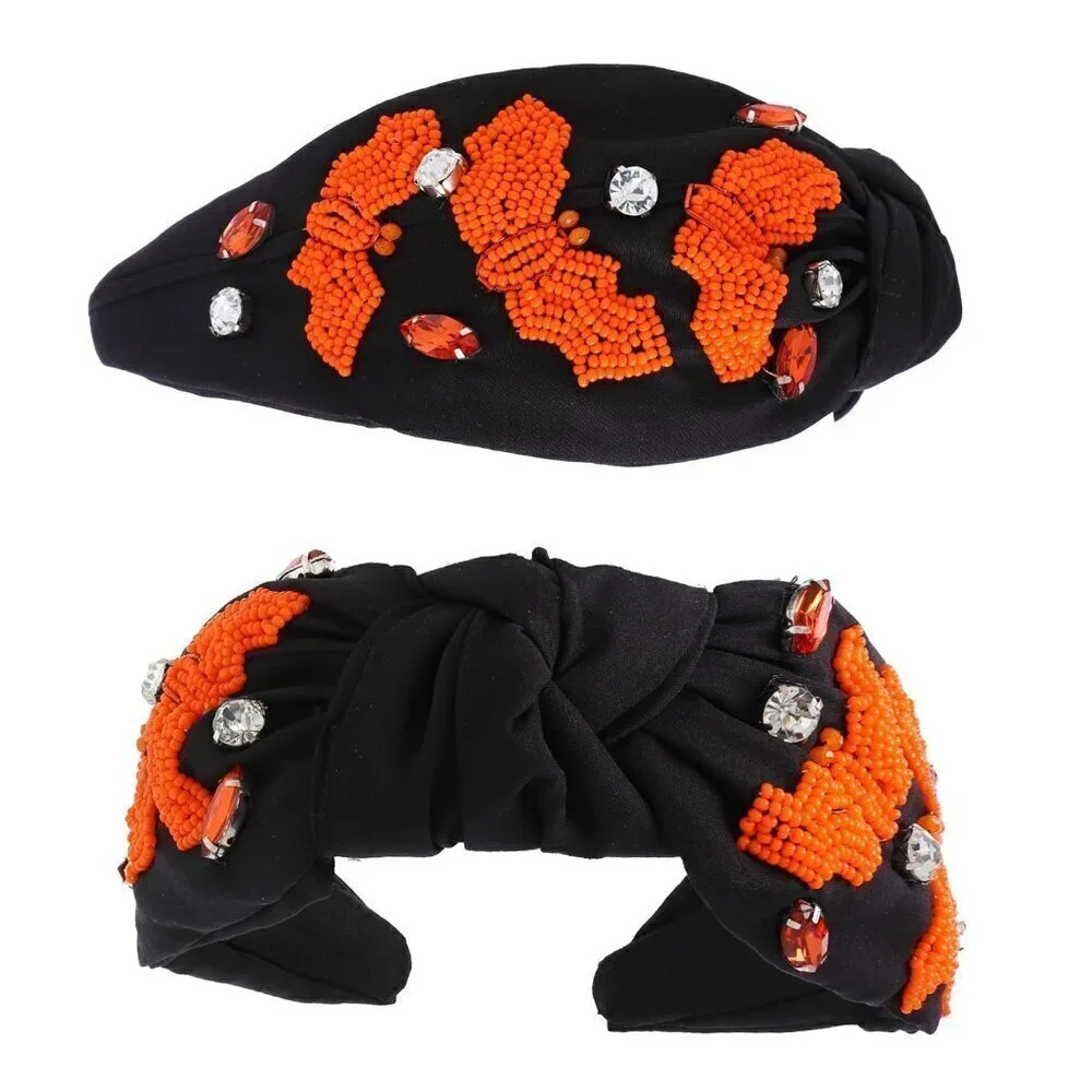LADIES HALLOWEEN HEADBAND‎ HAND CRAFTED/HANDMADE NWT