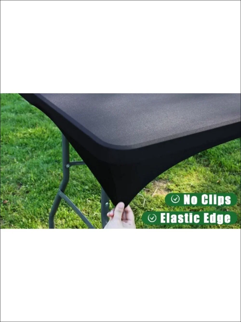 6 Pack Rectangle Spandex Fitted Tablecloth 6FT Elastic Waterproof