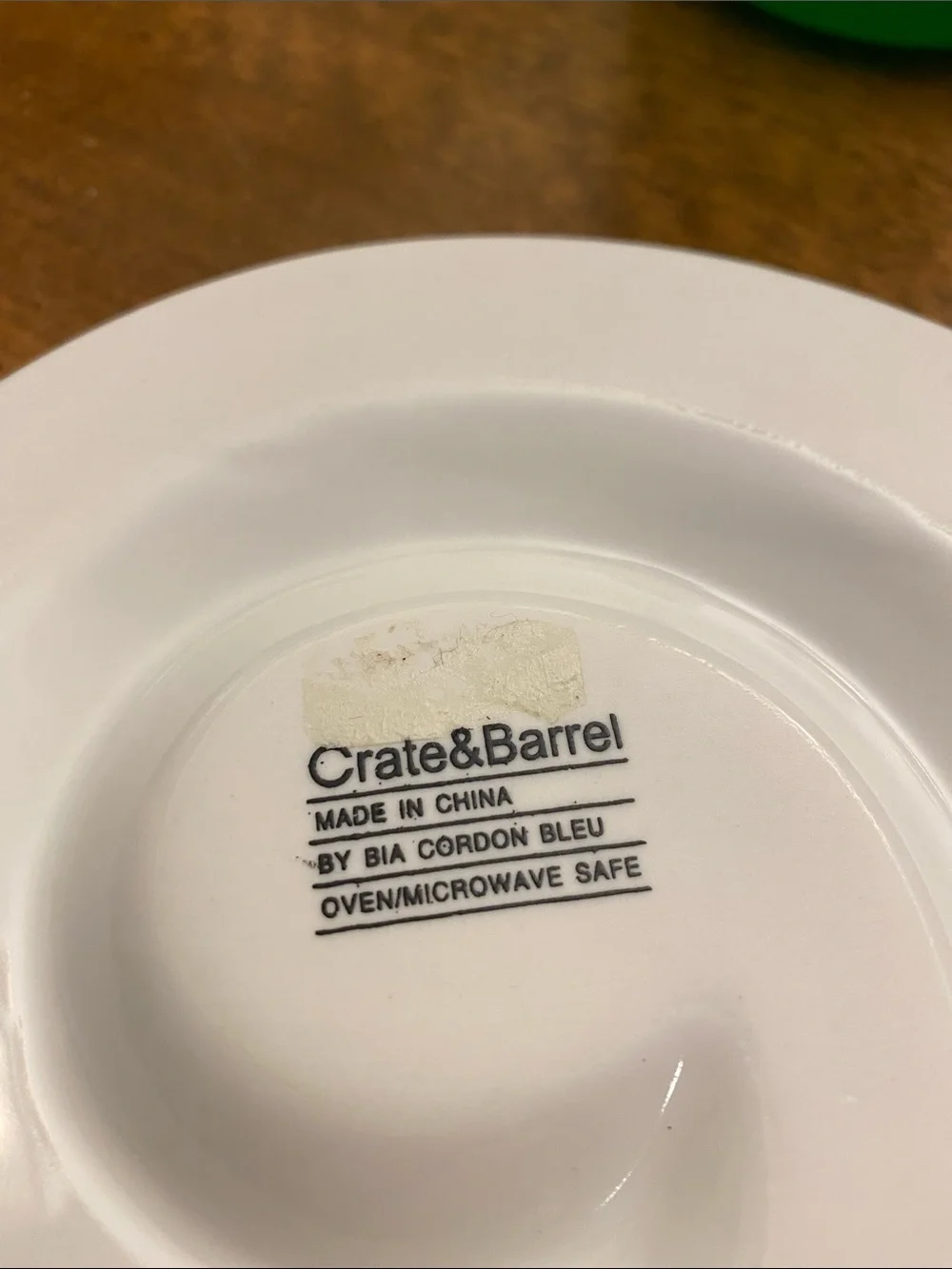 CRATE & BARREL Swirl Olive Serving Dish