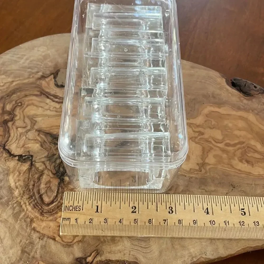 Set of 5 Acrylic Bud Vase Napkin Rings