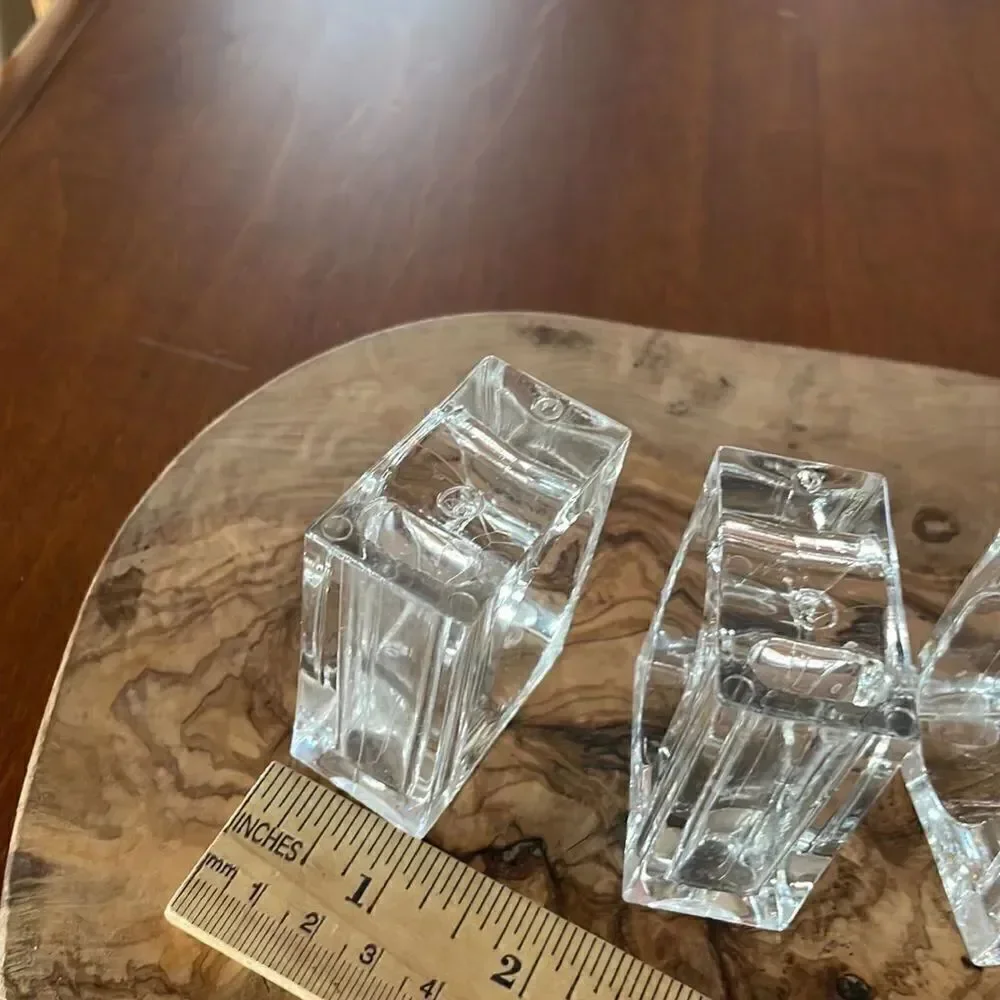Set of 5 Acrylic Bud Vase Napkin Rings