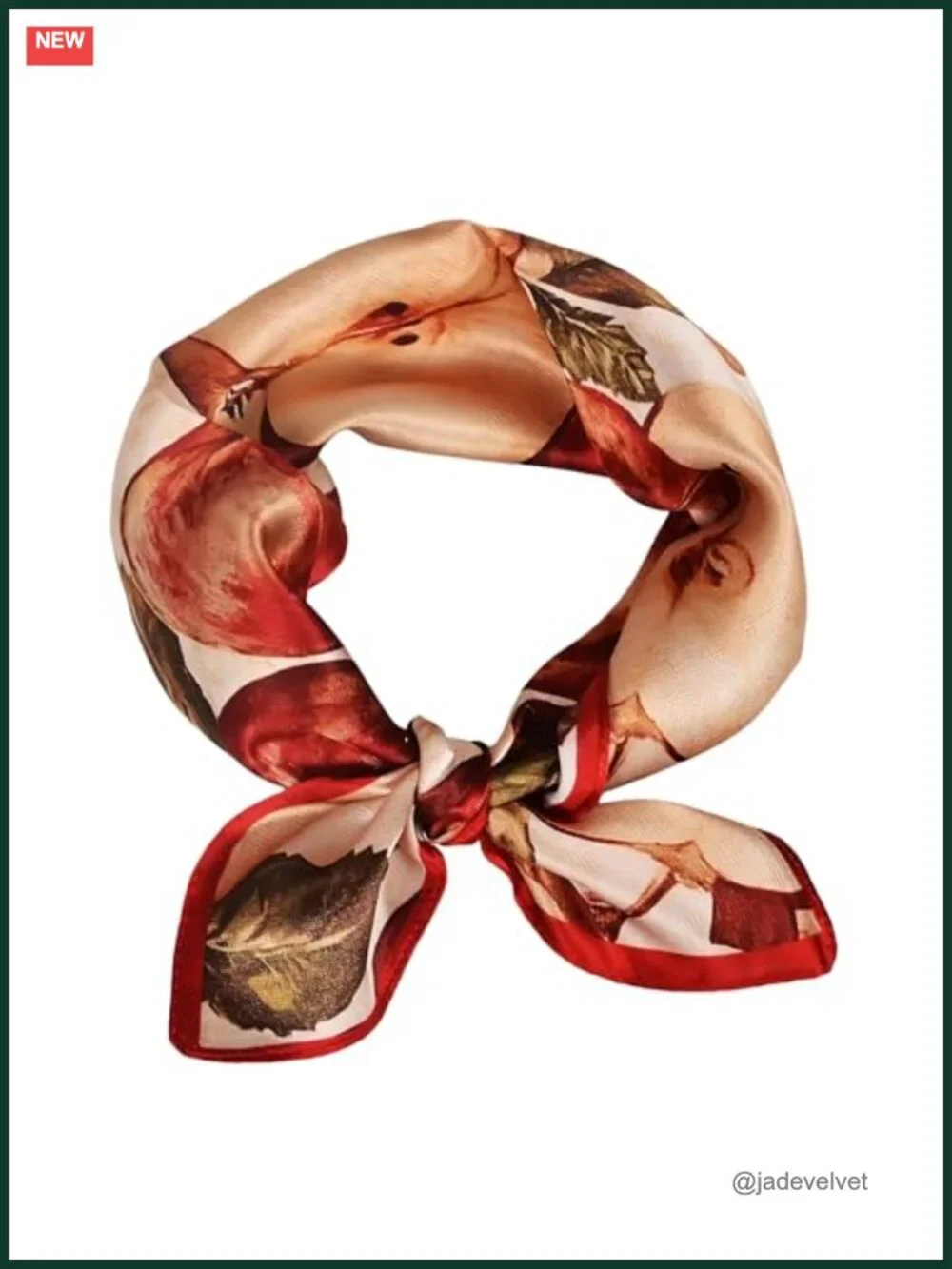 100% Mulberry Silk Square Scarf 21