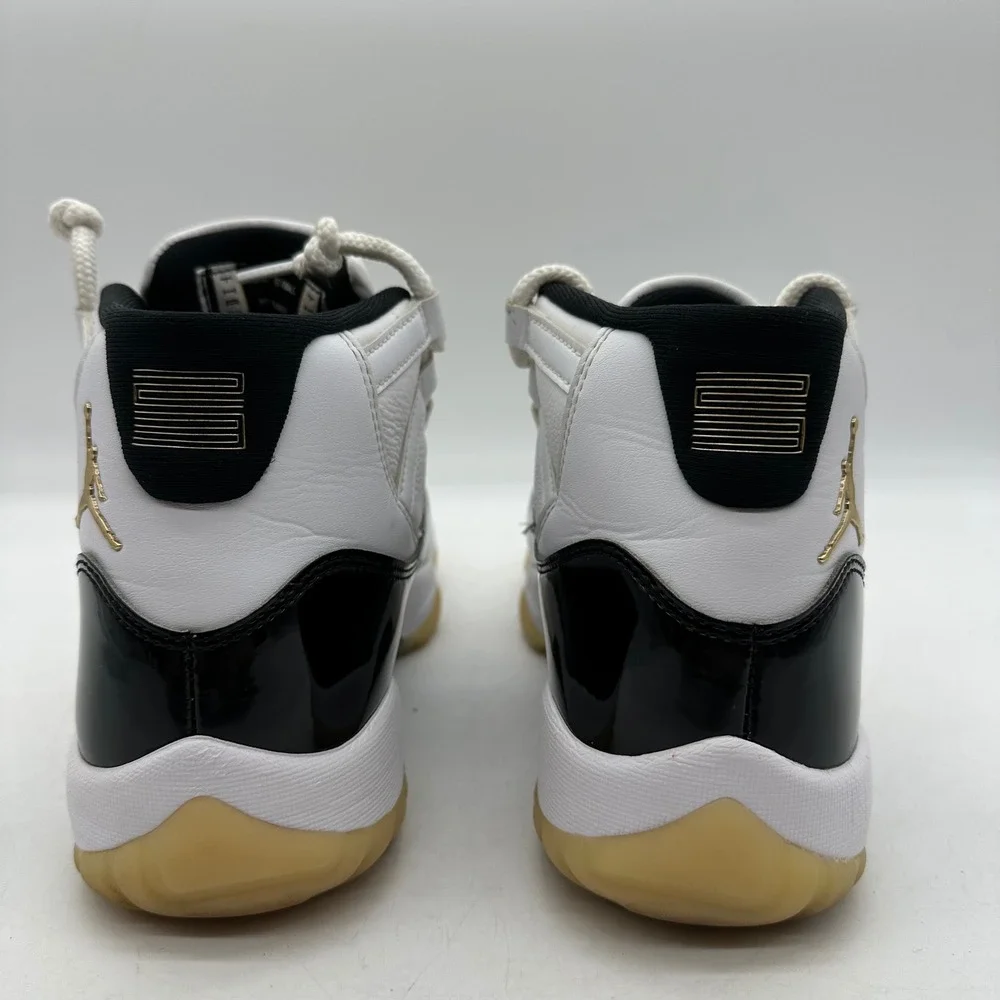 Nike CT8012-170 Mens Size 7.5 Air Jordan 11 Retro Gratitude DMP Gold Sneakers