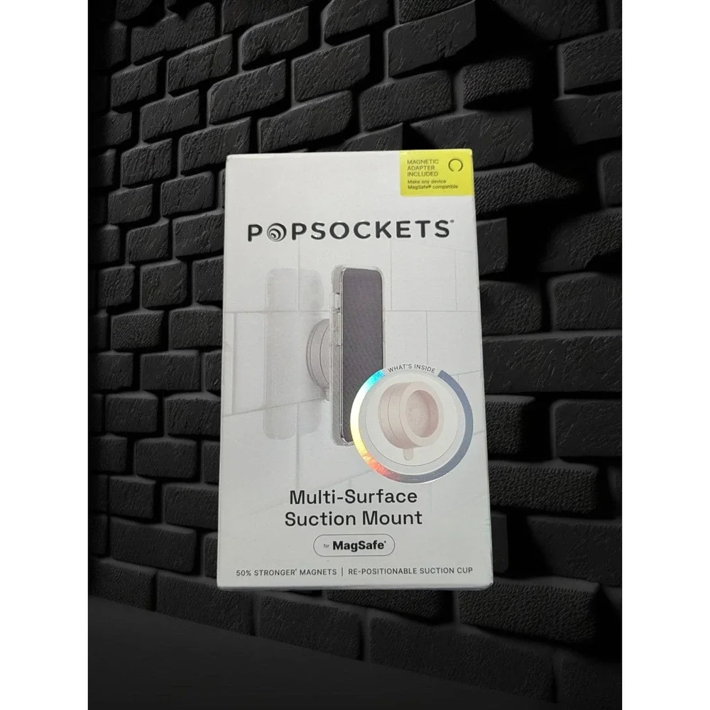 D2-N PopSockets‎ Multi-Surface Suction Mount with MagSafe - Metallic Horchata