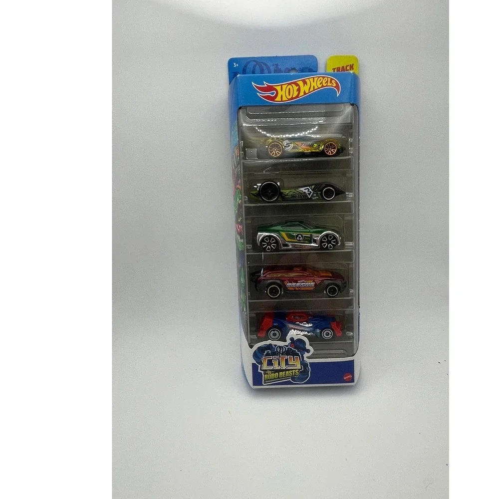 Hot Wheels City Robo Beasts 5-Pack Diecast Cars 1:64 Scale Toy Car Set NEW‎