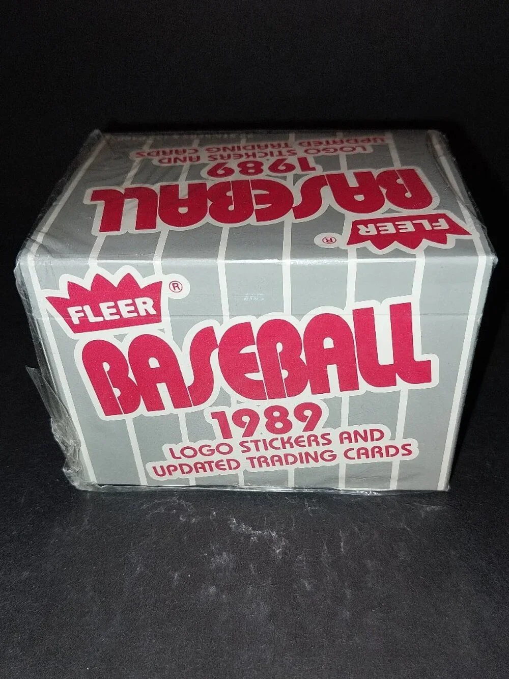 1989 Fleer Baseball Log Stickers and Updated Trading Cards New in Box Sealed