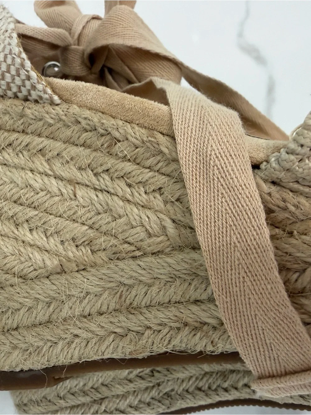Source Unknown taupe espadrille