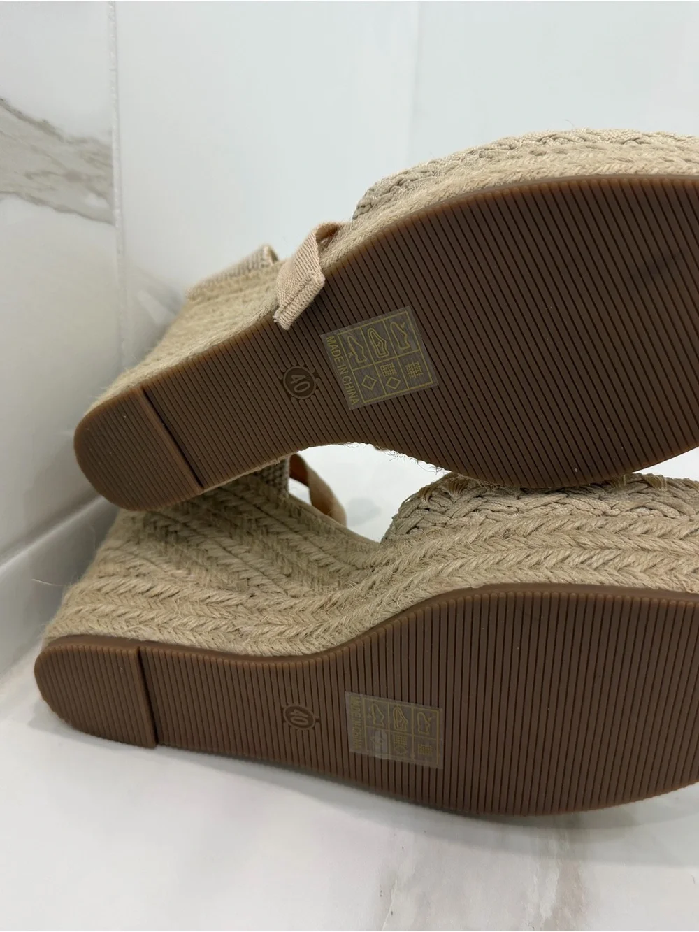 Source Unknown taupe espadrille