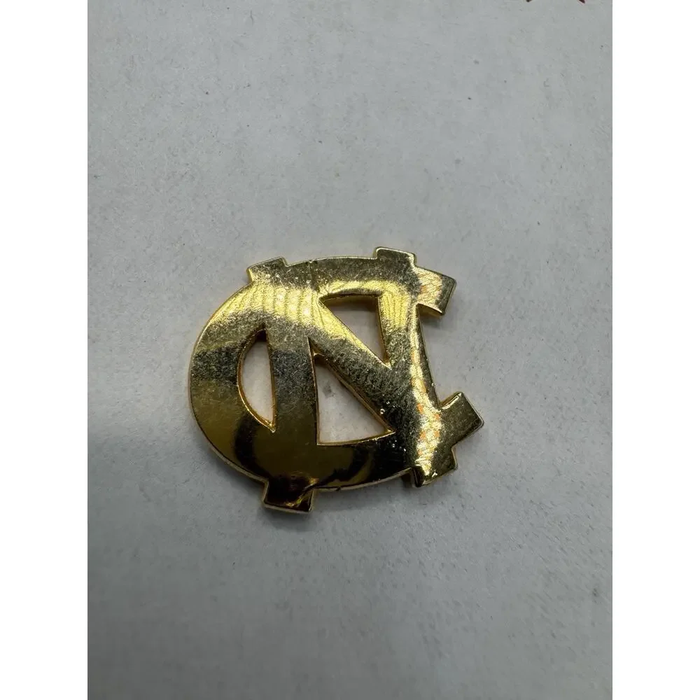 Vintage Gold Colored NC Letters Lapel‎ Pin