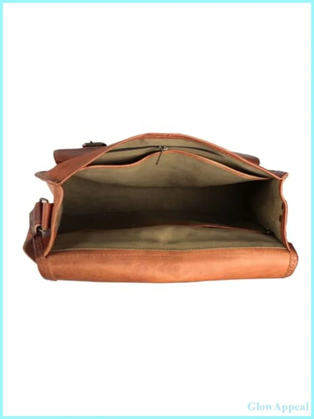 Full-Grain Leather Satchel Crossbody Shoulder Bag Travel Purse