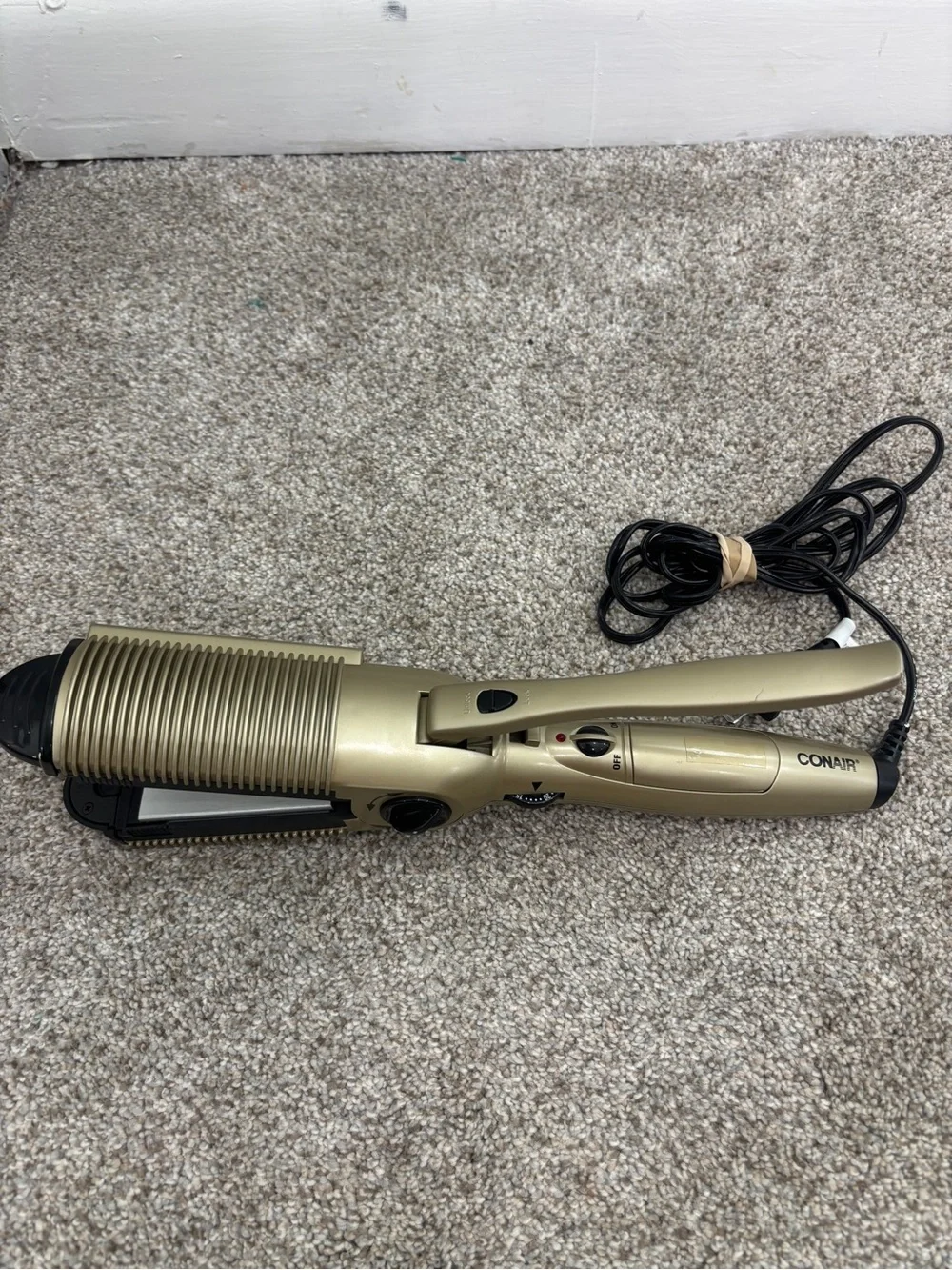 Conair straightener wet hair dry hair gold