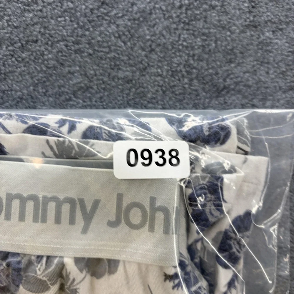 Tommy John Pants Mens Small Blue Floral Second Skin Lounge Lightweight Pull On