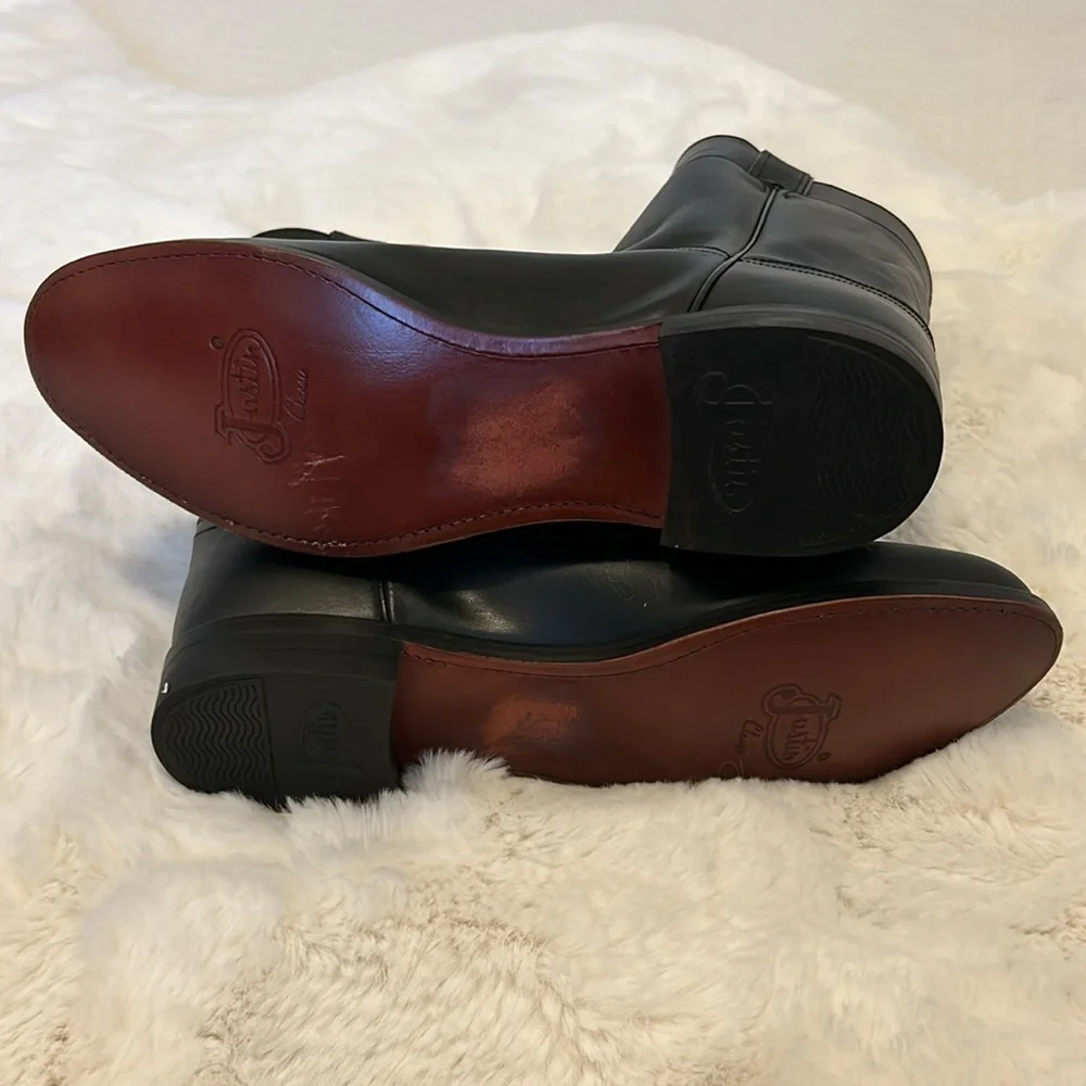 Justin Boots rubbed soles some