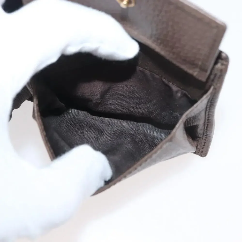 Gucci GG Supreme Web Compact Wallet Beige