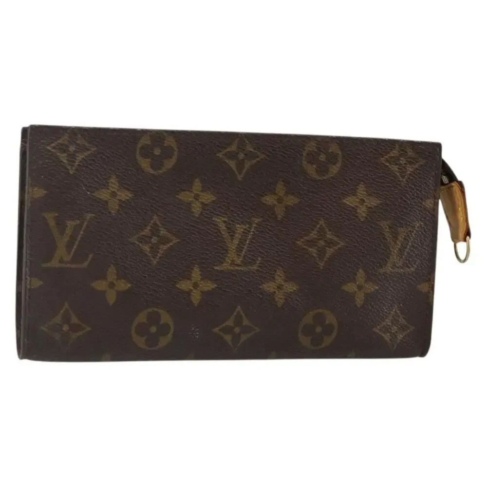 Louis Vuitton Monogram Bucket GM Accessory Pouch Brown