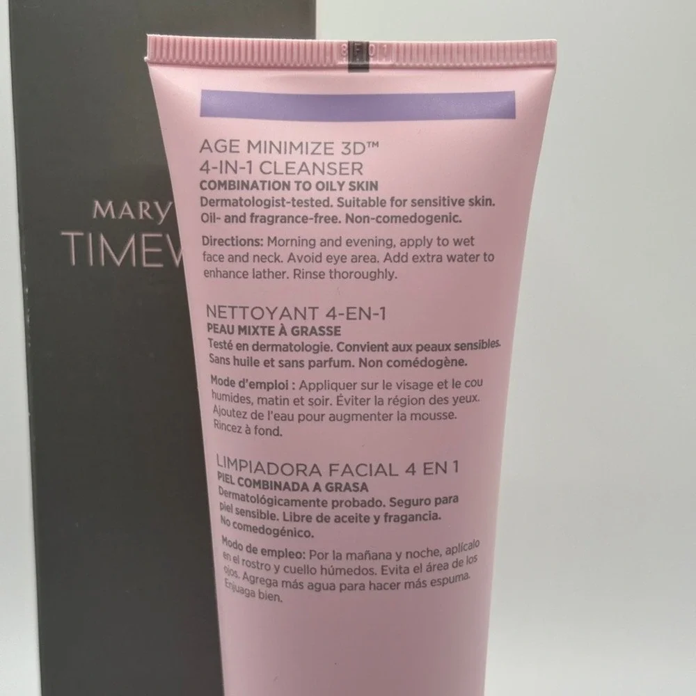 Mary Kay Timewise Age Minimize 3D 4-in-1 Cleanser Combo/Oily Skin 4.5oz NEW