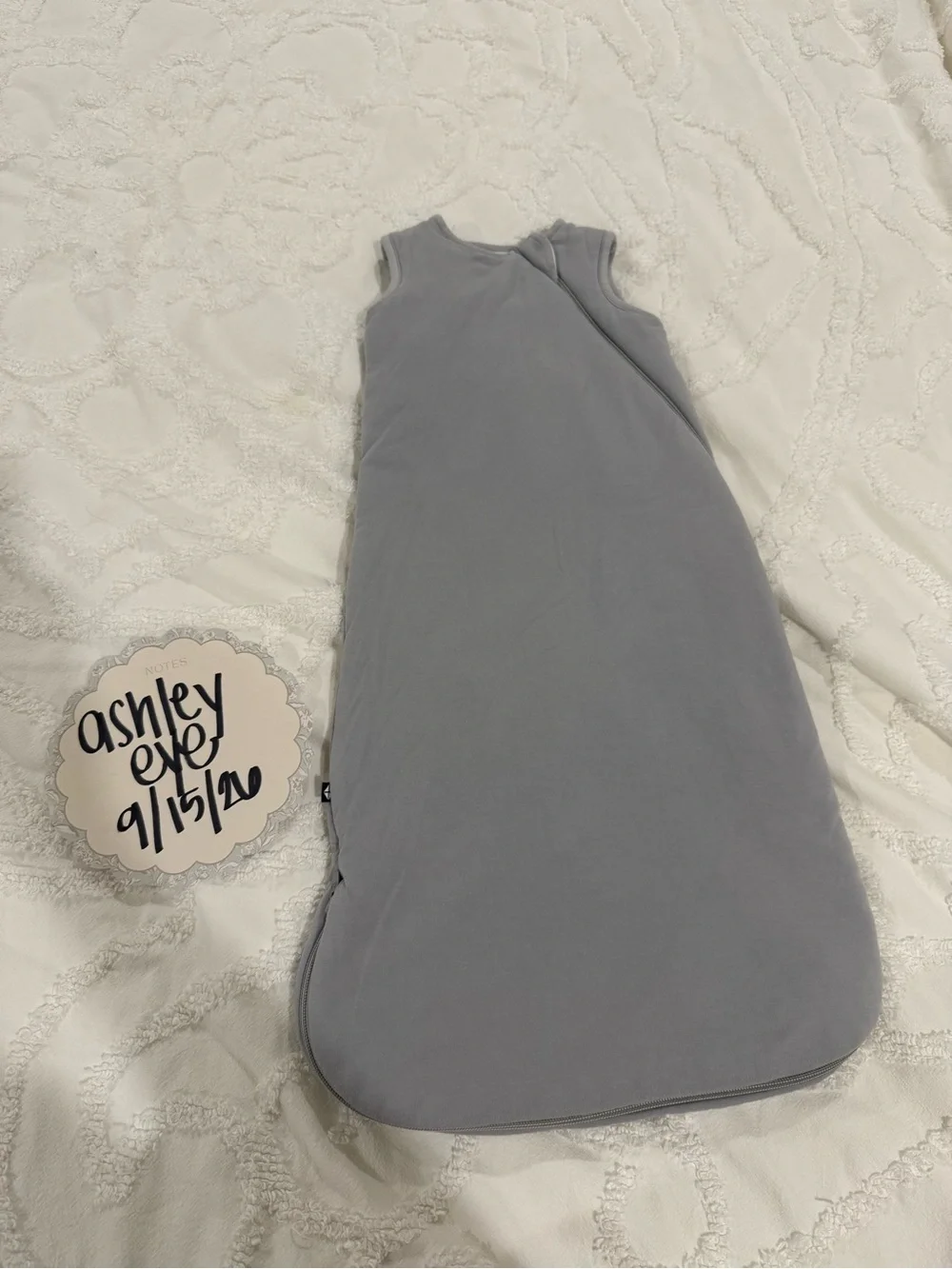 Kyte BABY Sleeveless Sleepsack in Light Gray
