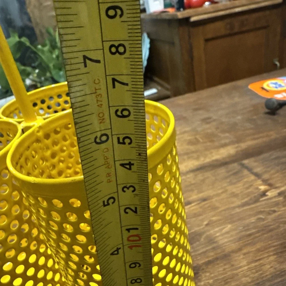 Crate and Barrel yellow crate